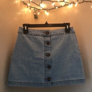 NEW✨ Mini Button Down Front Denim Skirt